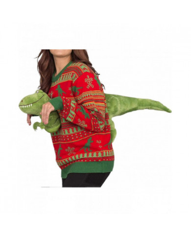 Unisexe Tricoté Laid Noël Pull Nouveauté 3d Mignon Poupée Pull Chandails Drôle Fêtes Vacances Pull Top -gt TA