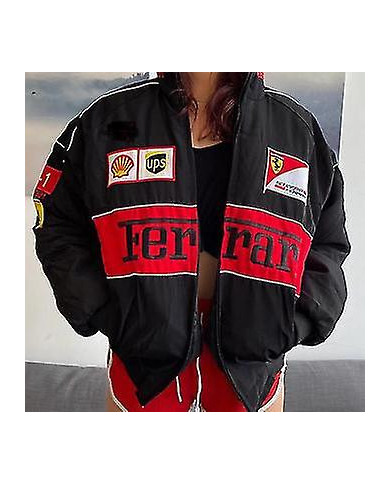 Veste Racing Vintage White Nascar Retro Bomber - Veste Vintage Jacket - unisexe Y2K Jacket Streetwear (GET IT)