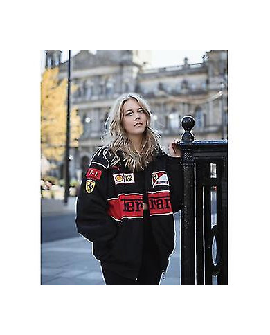 Veste Racing Vintage White Nascar Retro Bomber - Veste Vintage Jacket - unisexe Y2K Jacket Streetwear (GET IT)