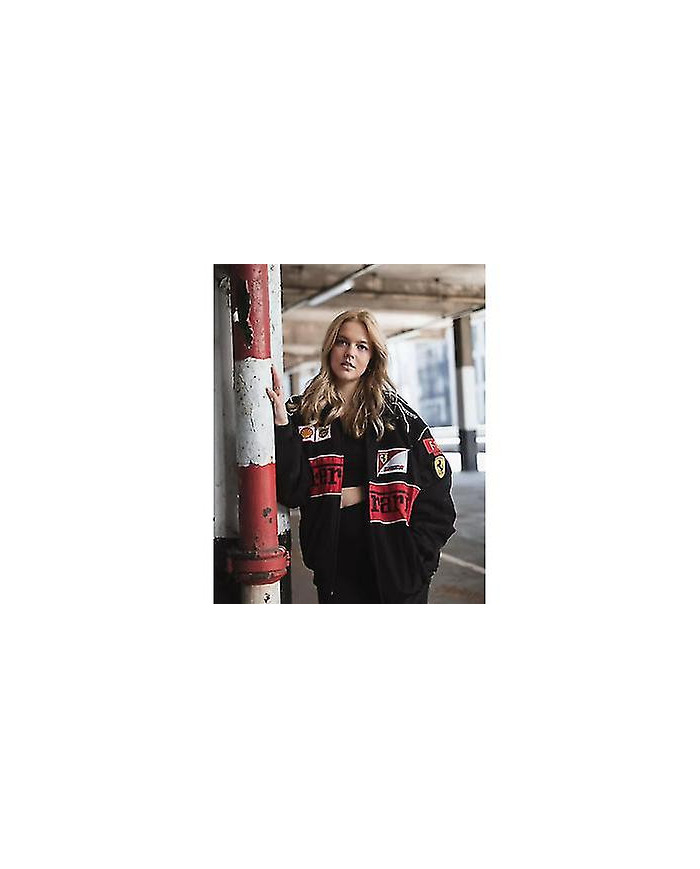 Veste Racing Vintage White Nascar Retro Bomber - Veste Vintage Jacket - unisexe Y2K Jacket Streetwear (GET IT)