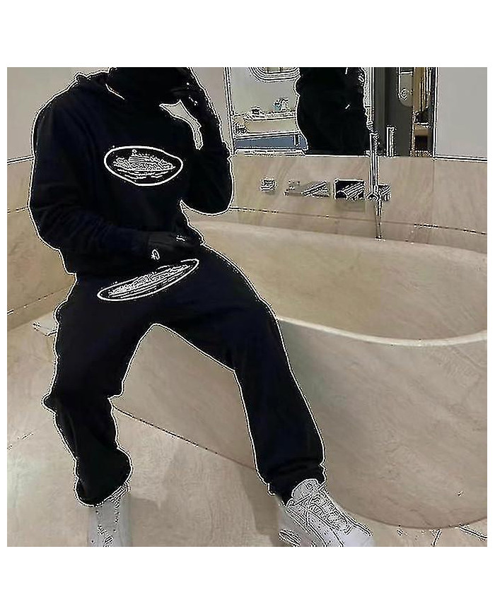 Corteiz Costume de jogging Y2k pour homme, 2 pièces Automne Lightweight Tracksuit_x67
