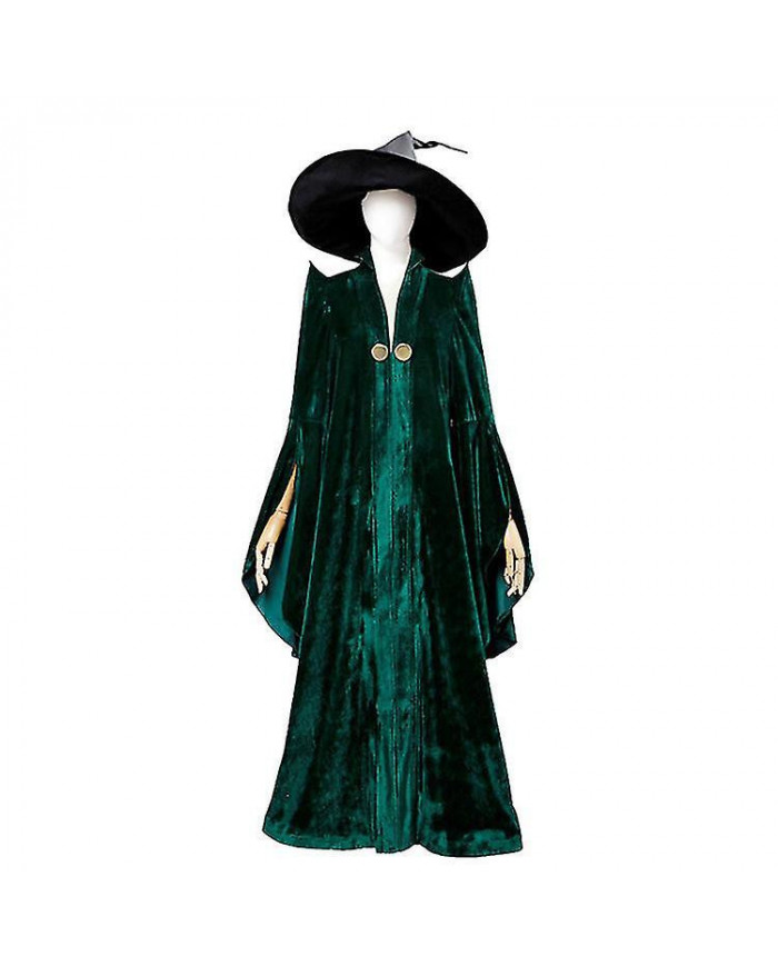 Minerva Mcgonagall Cosplay École De Sorcellerie Et Sorcellerie Directeur Robe Halloween Carnaval Party Costum