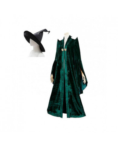 Minerva Mcgonagall Cosplay École De Sorcellerie Et Sorcellerie Directeur Robe Halloween Carnaval Party Costum