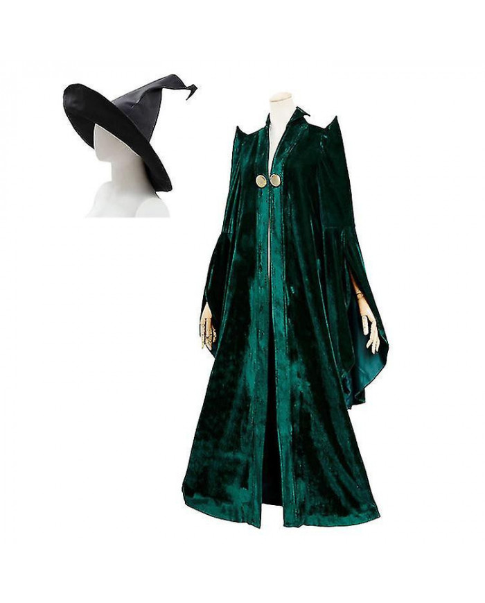 Minerva Mcgonagall Cosplay École De Sorcellerie Et Sorcellerie Directeur Robe Halloween Carnaval Party Costum
