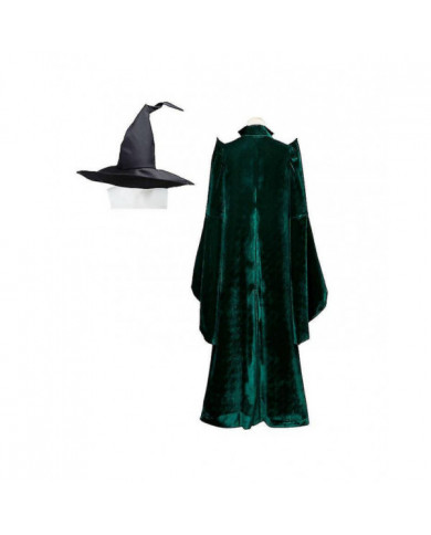 Minerva Mcgonagall Cosplay École De Sorcellerie Et Sorcellerie Directeur Robe Halloween Carnaval Party Costum