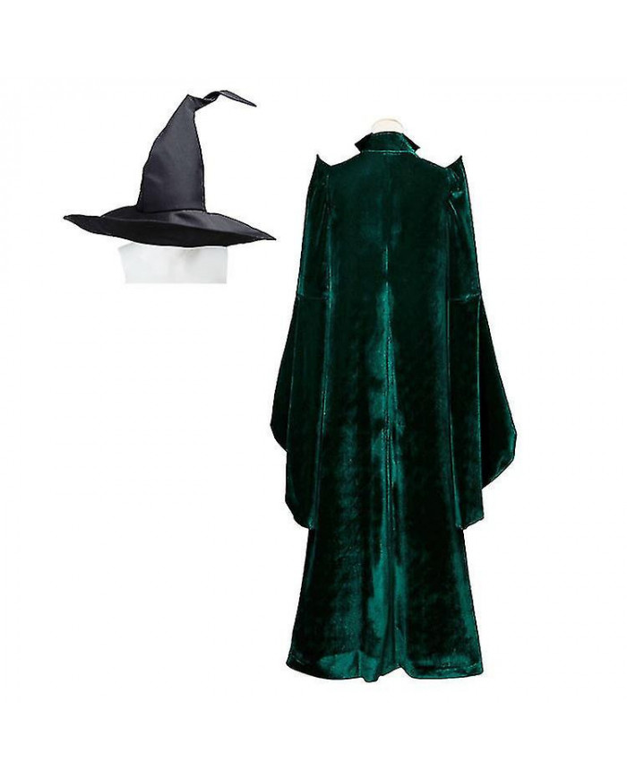 Minerva Mcgonagall Cosplay École De Sorcellerie Et Sorcellerie Directeur Robe Halloween Carnaval Party Costum