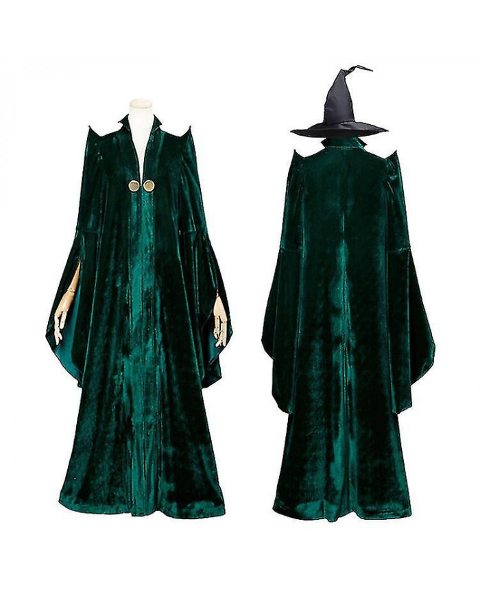 Minerva Mcgonagall Cosplay École De Sorcellerie Et Sorcellerie Directeur Robe Halloween Carnaval Party Costum