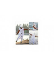Olaf Frozen Adult Snowman Costume Kigurumi Pyjamas Pyjamas Ozq Haute Qualité