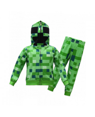 Costumes Minecraft pour les enfants plus âgés en automne Costume à manches longues Pull + Pantalon Ensemble deux [...]