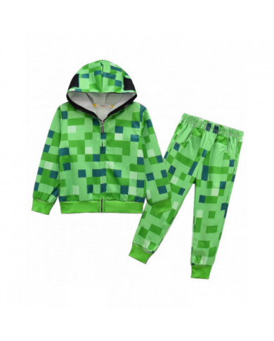 Costumes Minecraft pour les enfants plus âgés en automne Costume à manches longues Pull + Pantalon Ensemble deux [...]
