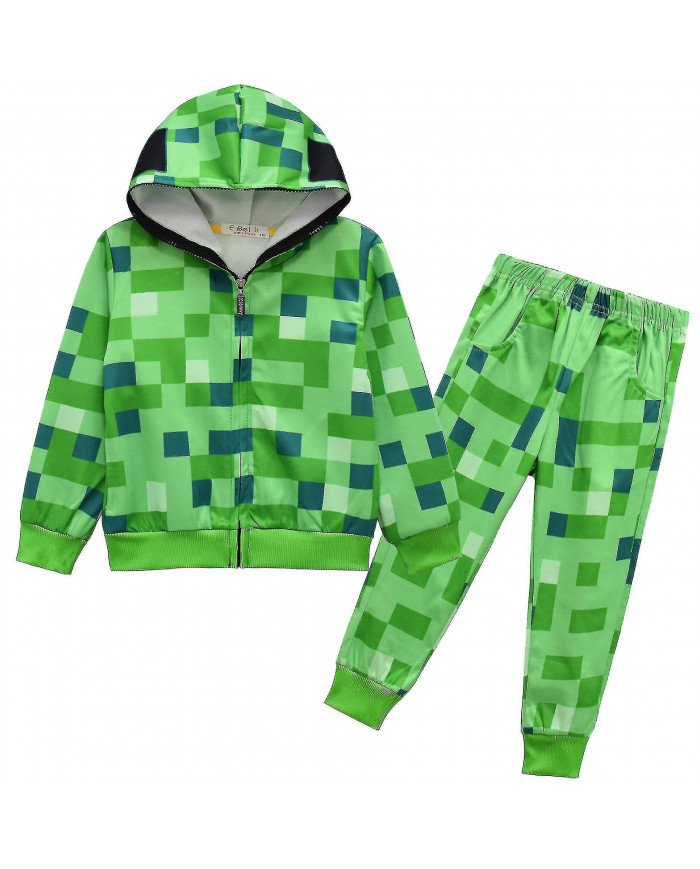 Costumes Minecraft pour les enfants plus âgés en automne Costume à manches longues Pull + Pantalon Ensemble deux [...]
