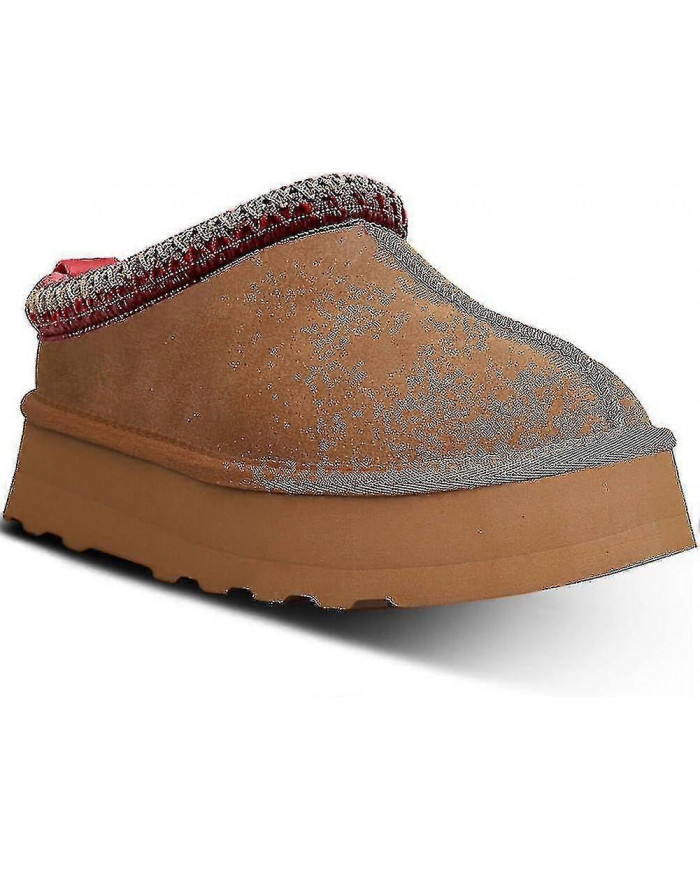 Plate-forme pour femmes Mini bottes pantoufles pour femmes Pantoufles d'intérieur à enfiler en fourrure Polaire [...]