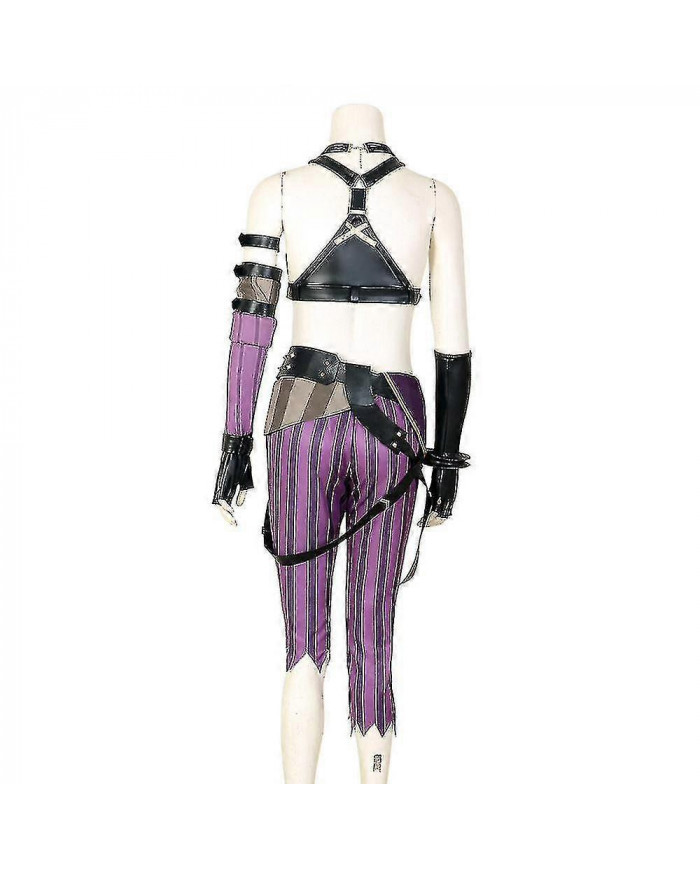 Crit Loli Jinx Costume Loose Cannon Cosplay Outfit Femme Halloween Carnaval Costume