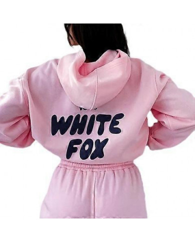 Letter Print Women's Hoodie Sweatshirt Top Sweatpants Tracksuit Set Sports