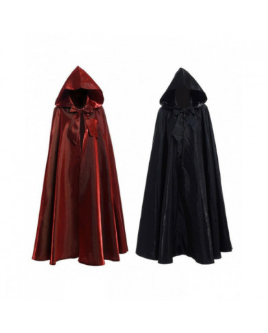 Couleur unie Long Cape Hooded Tie Up Bowknot Cloak Party Costume Accessoires