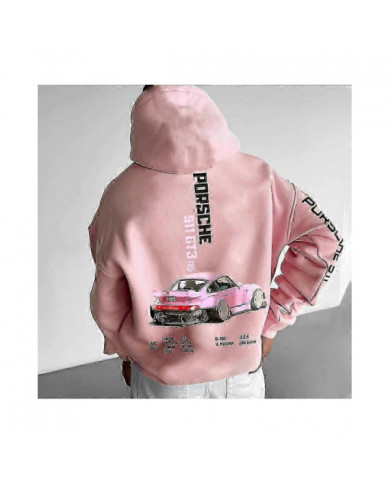 Sweat à capuche imprimé Setcar Porsche911 pour hommes Sweat-shirt à capuche mode pour hommes et femmes -NMAOV