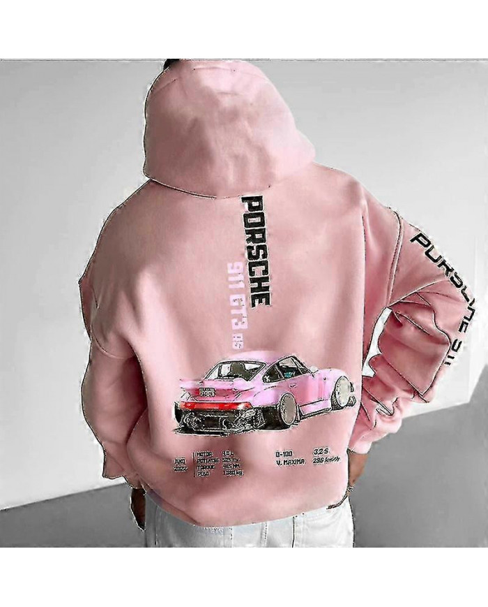 Sweat à capuche imprimé Setcar Porsche911 pour hommes Sweat-shirt à capuche mode pour hommes et femmes -NMAOV