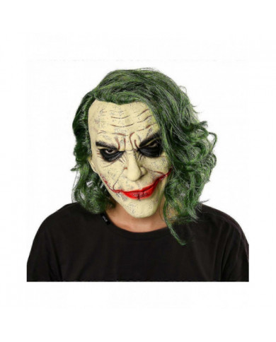 Masque Joker d’Halloween, Masque en latex de clown d’horreur cosplay, Perruque aux cheveux blancs, Pour costume de [...]