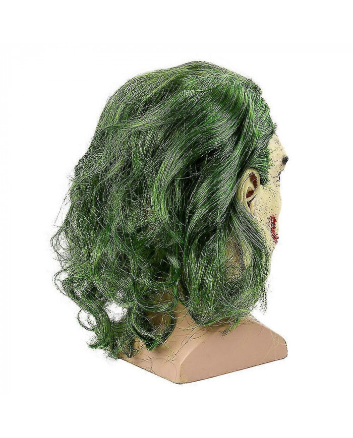 Masque Joker d’Halloween, Masque en latex de clown d’horreur cosplay, Perruque aux cheveux blancs, Pour costume de [...]