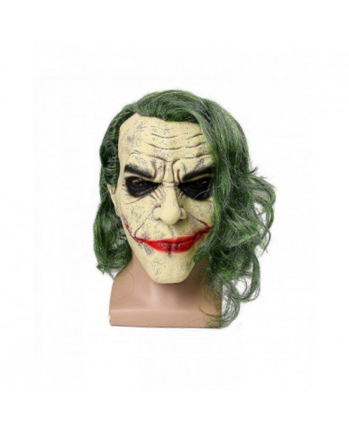 Masque Joker d’Halloween, Masque en latex de clown d’horreur cosplay, Perruque aux cheveux blancs, Pour costume de [...]
