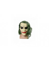 Masque Joker d’Halloween, Masque en latex de clown d’horreur cosplay, Perruque aux cheveux blancs, Pour costume de [...]
