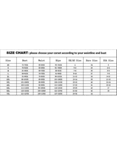 Corset Gothic Underb et Taille Cincher Biers Top Out S Taille de ceinture Linrie S-3XL
