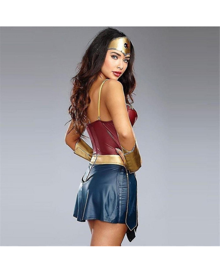 Wonder Woman Costumes Combinaisons d’Halloween personnalisées pour femmes-2