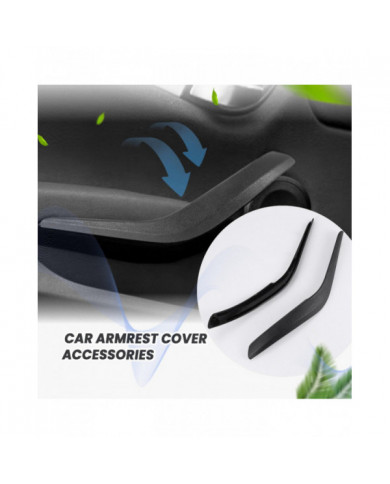 Couvercle de poignée de porte intérieure gauche / droite de voiture pour X1 E84 2010-2016 noir