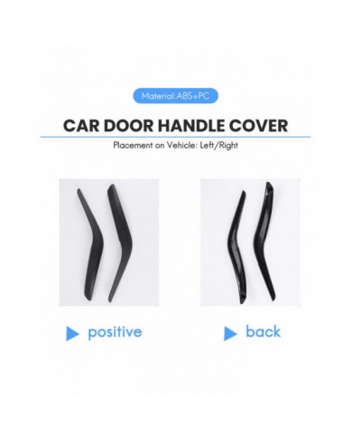 Couvercle de poignée de porte intérieure gauche / droite de voiture pour X1 E84 2010-2016 noir