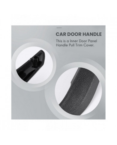 Couvercle de poignée de porte intérieure gauche / droite de voiture pour X1 E84 2010-2016 noir