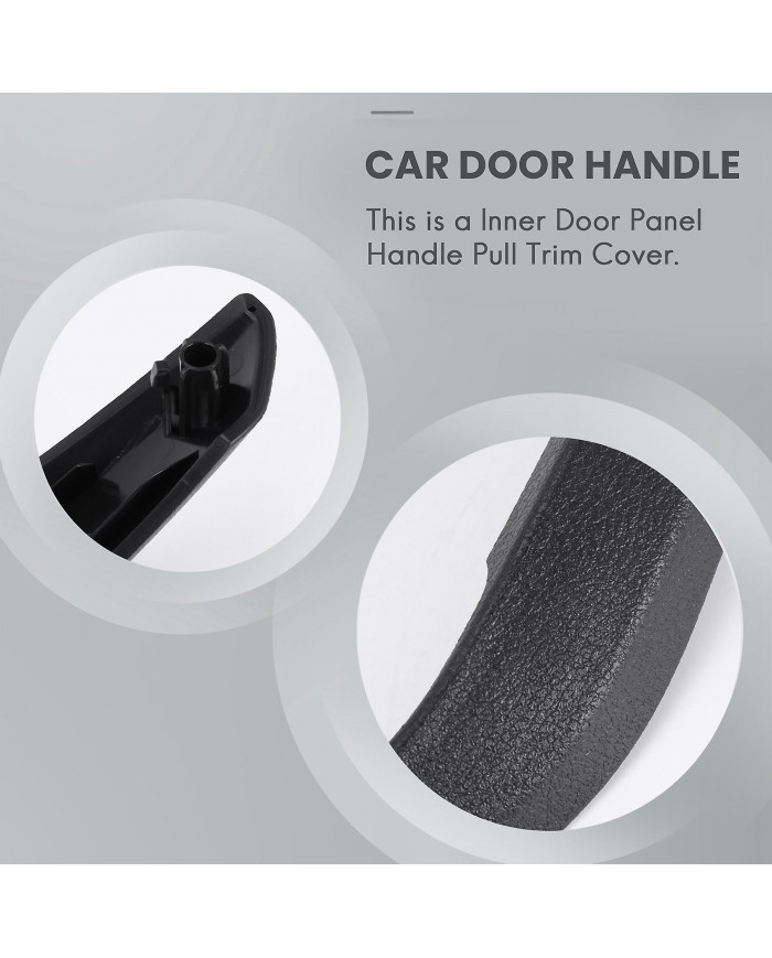 Couvercle de poignée de porte intérieure gauche / droite de voiture pour X1 E84 2010-2016 noir