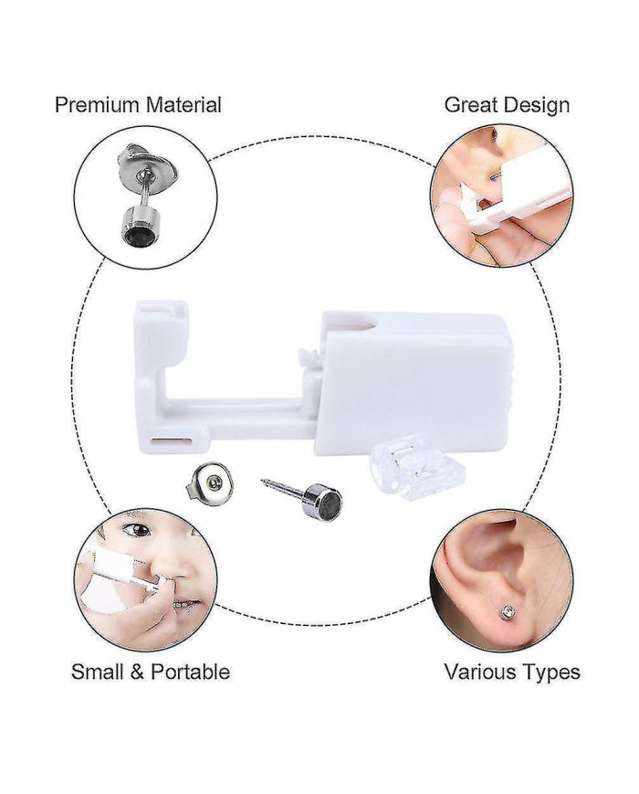 Pistolet de perçage d’oreille avec clous d’oreille, paquet de 8 outils jetables de pistolet de perçage d’oreille [...]