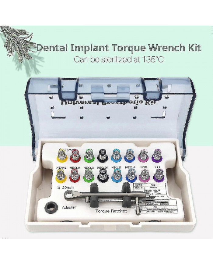 Kit d’outils de restauration d’implant dentaire universel 10-70ncm