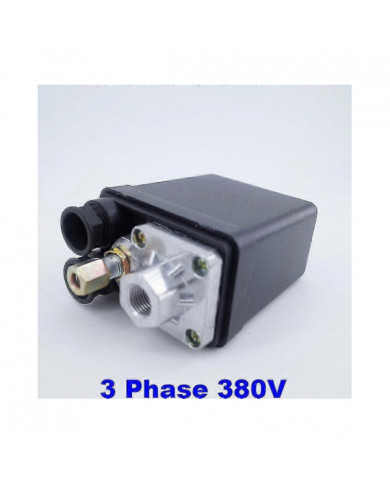 Vanne de commande de pressostat de compresseur d’air 3 phases 175psi 10bar 380v 20a de haute qualité - 1 port - [...]