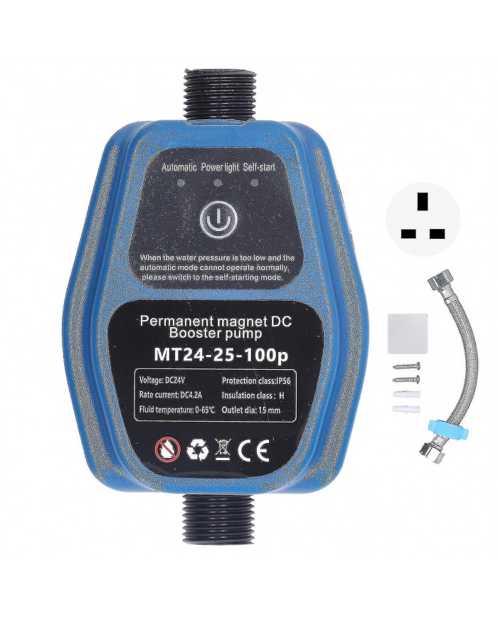 Pompe de surpression d’eau 100w 24v 25l ip56 pompe de surpression de douche automatique de détection intelligente [...]