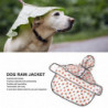2 sets Dog Hooded Raincoat Reflective Fashion Waterproof Skin Friendly Dog Raincoat for Puppies Mushroom 2XL