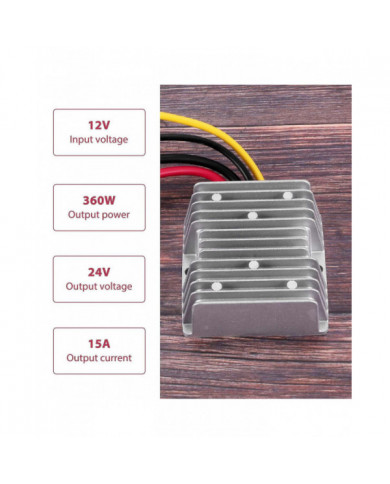 12V à 24V 15A 360W Convertisseur DC 360W Convertisseur Cc