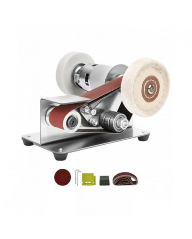 Prise d’Eu, ponceuse à bande, aiguiseur de couteau électrique à vitesse réglable, meuleuse à bande à 15 degrés, [...]