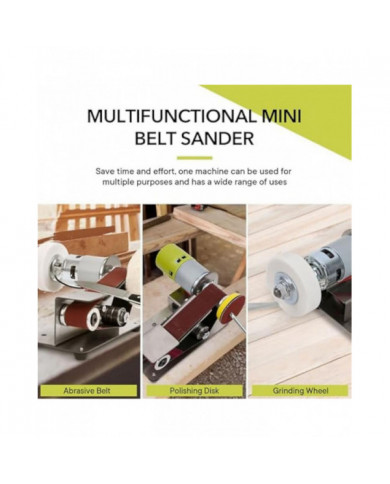 Prise d’Eu, ponceuse à bande, aiguiseur de couteau électrique à vitesse réglable, meuleuse à bande à 15 degrés, [...]