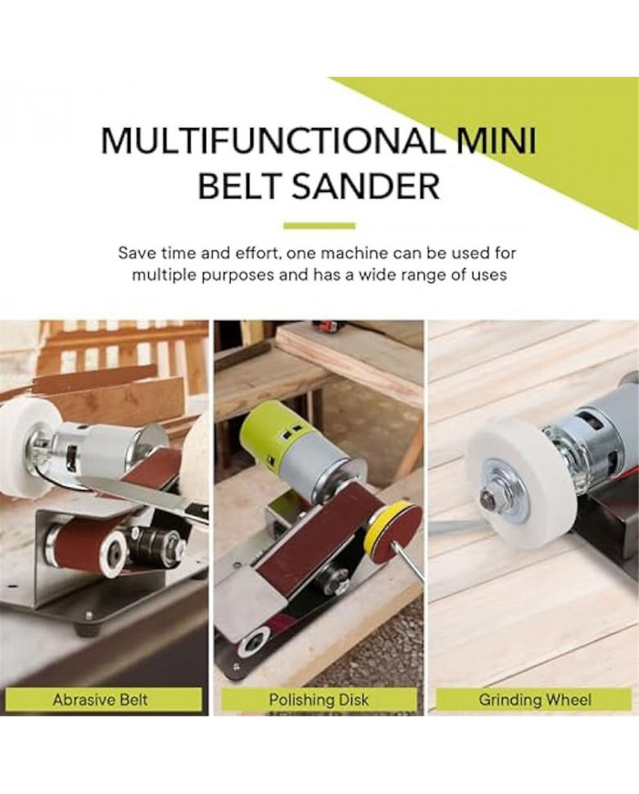 Prise d’Eu, ponceuse à bande, aiguiseur de couteau électrique à vitesse réglable, meuleuse à bande à 15 degrés, [...]