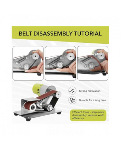 Prise d’Eu, ponceuse à bande, aiguiseur de couteau électrique à vitesse réglable, meuleuse à bande à 15 degrés, [...]
