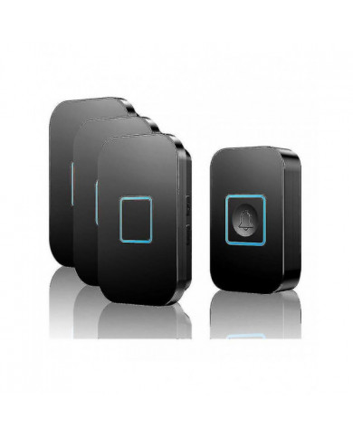 Kit de sonnette sans fil Ultra-longue portée de 400 m, résistant aux intempéries Ip55 avec lumière LED, contrôle [...]