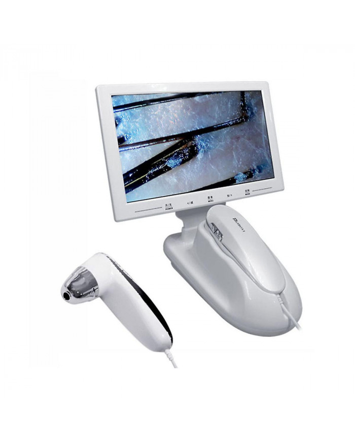 11 pouces Lcd écran peau cheveux cuir chevelu détecteur follicule pileux détecteur grossissant 200x test de microscope