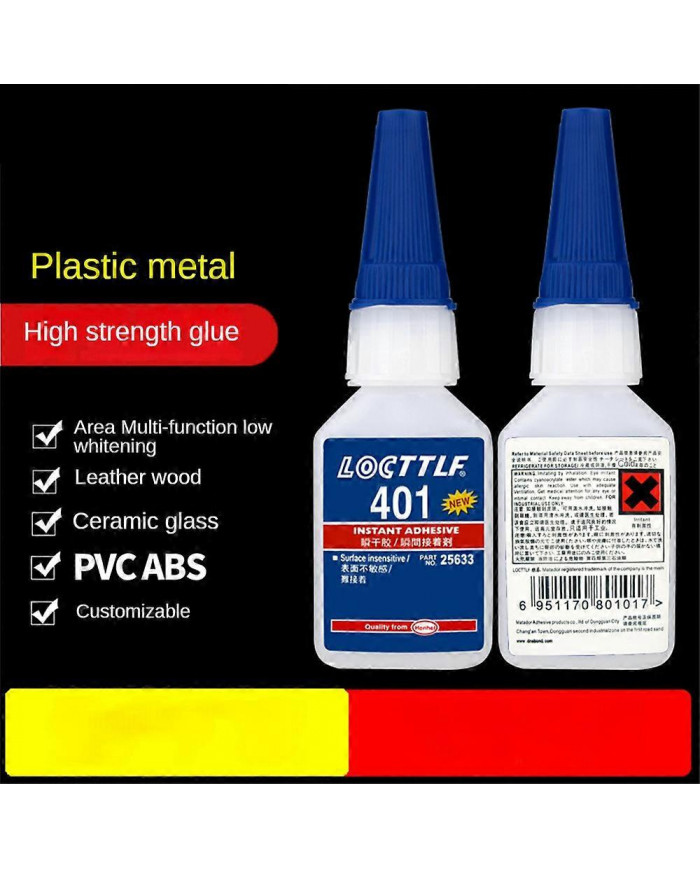 1-5pcs Loctite Henkel 401 (20ml) Super Colle Adhésive Instantanée