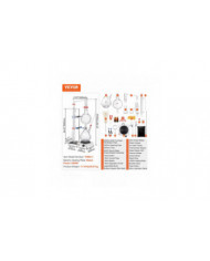 Kit de distillation d’huiles essentielles, appareil de distillation de 2000 ml, kit de distillation de verrerie [...]