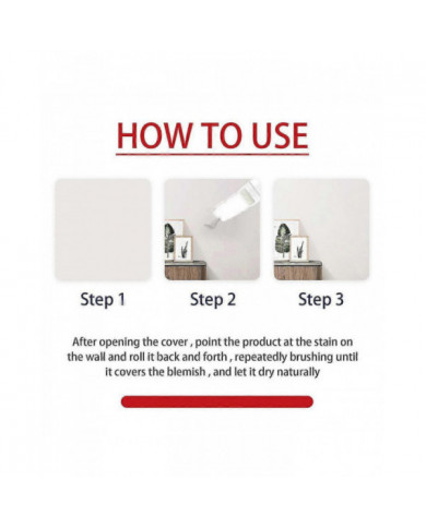 1-3x Blanc Couleur Mur Réparation Crème Roulant Brosse Mur Réparation Pâte Rouleau Brosse Pour Petit Rouleau De [...]