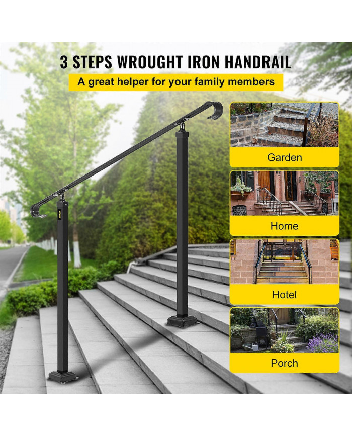 Rampe d’escalier en fer forgé Fit 3 Step