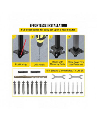 Rampe d’escalier en fer forgé Fit 3 Step