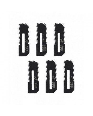 6-Pack Drywall Cut-Out Saw Blades for Cordless Cut-Out Saw, Cuts Drywall Up to 1-3/16Inch Thick (Depth Markings)