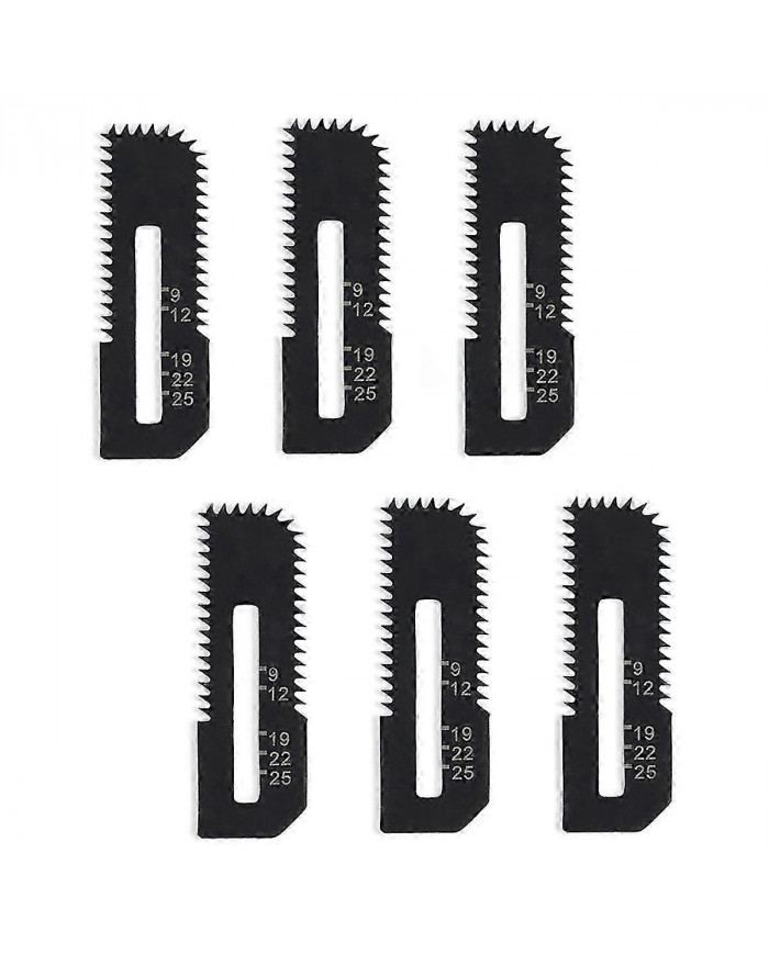 6-Pack Drywall Cut-Out Saw Blades for Cordless Cut-Out Saw, Cuts Drywall Up to 1-3/16Inch Thick (Depth Markings)